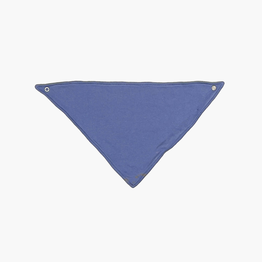 SOLID BLUE COLOUR BANDANA BIB