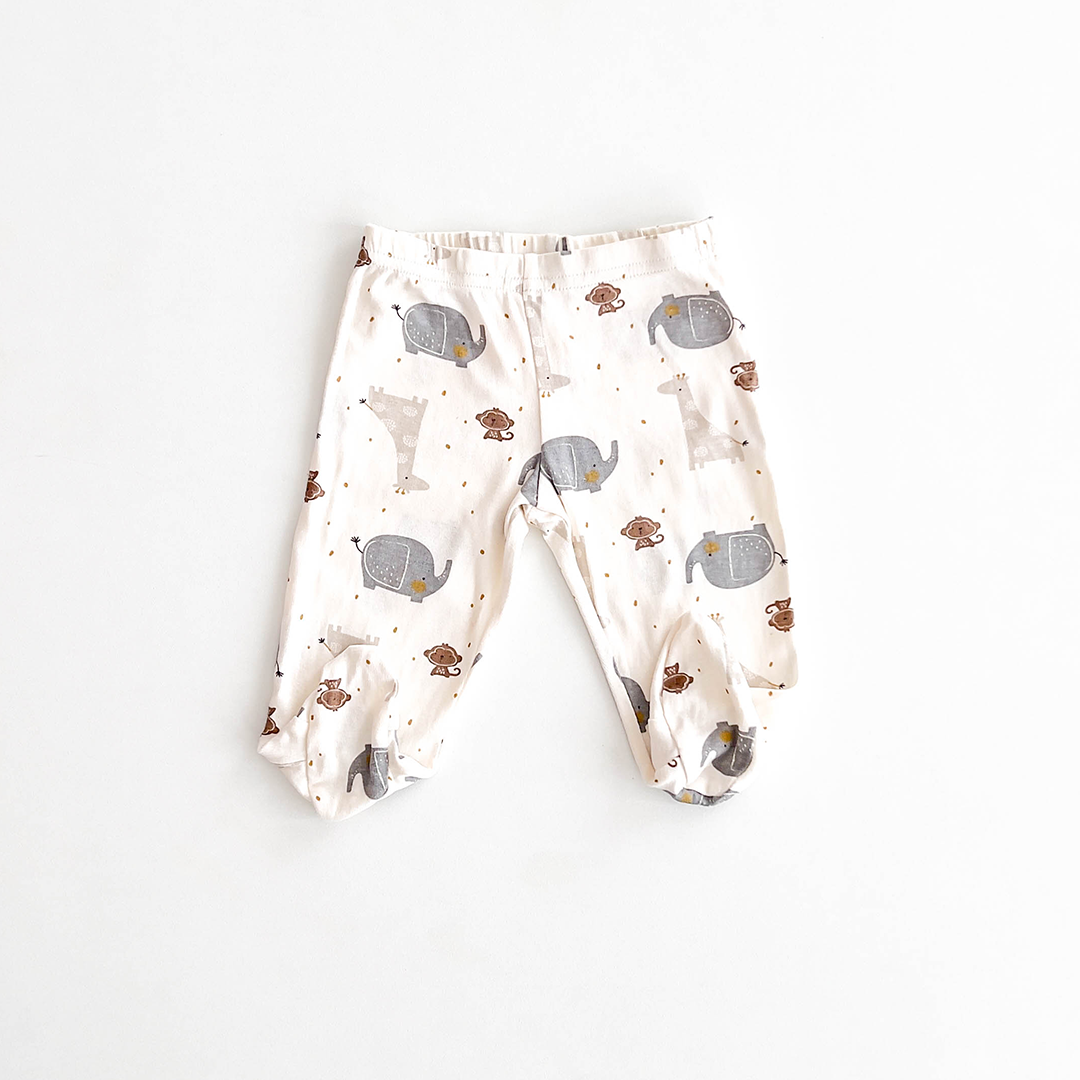 ELEPHANT PATTERNED PANTS WITH SOCKS