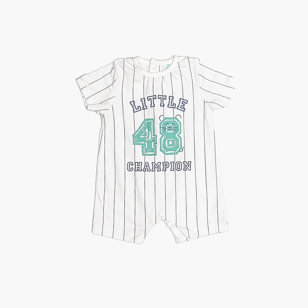 WHITE STRIPED JUMPSUIT