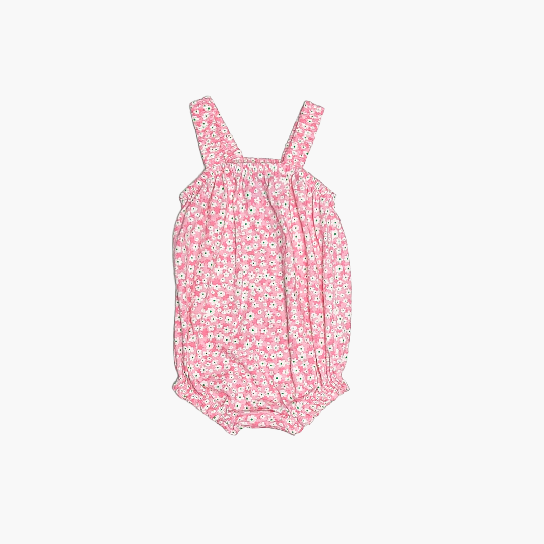PINK FLORAL FANCY ONESIE