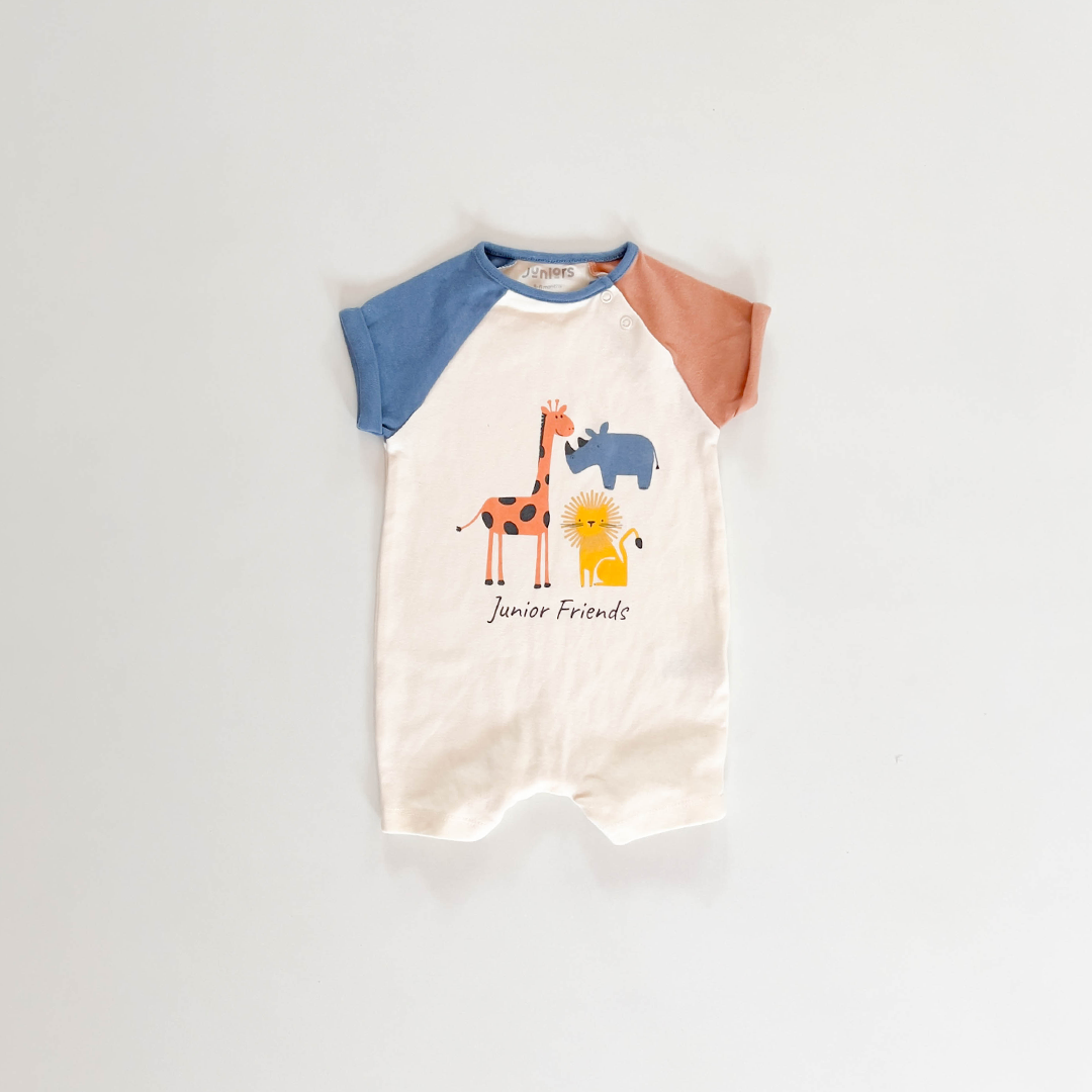 JUNIOR FRIENDS PRINT JUMPSUIT