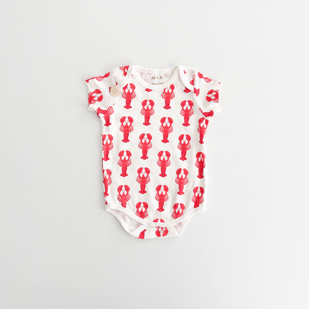 RED LOBSTER PRINTED ONESIE
