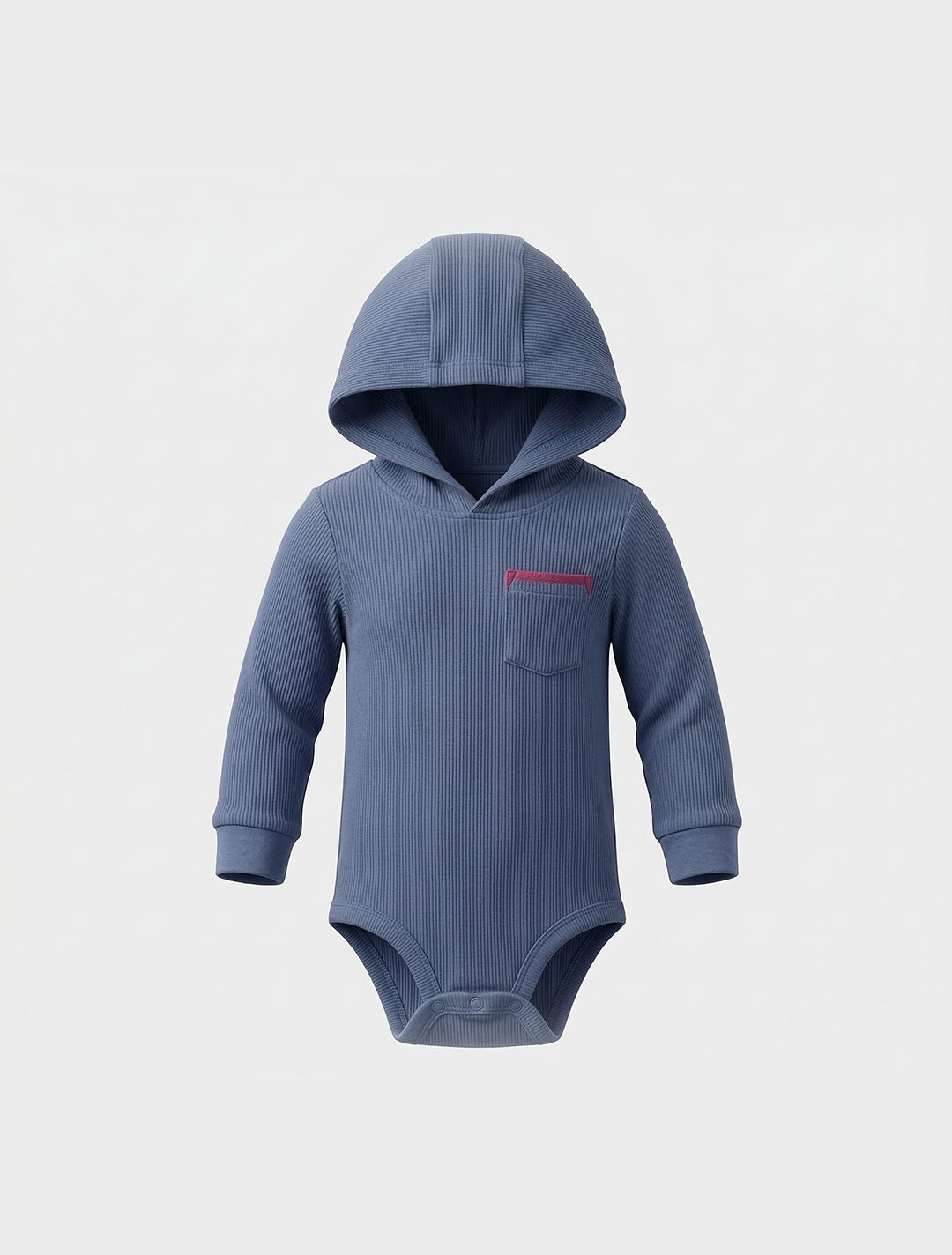 BLUE KNITTED HODDIE ONESIE