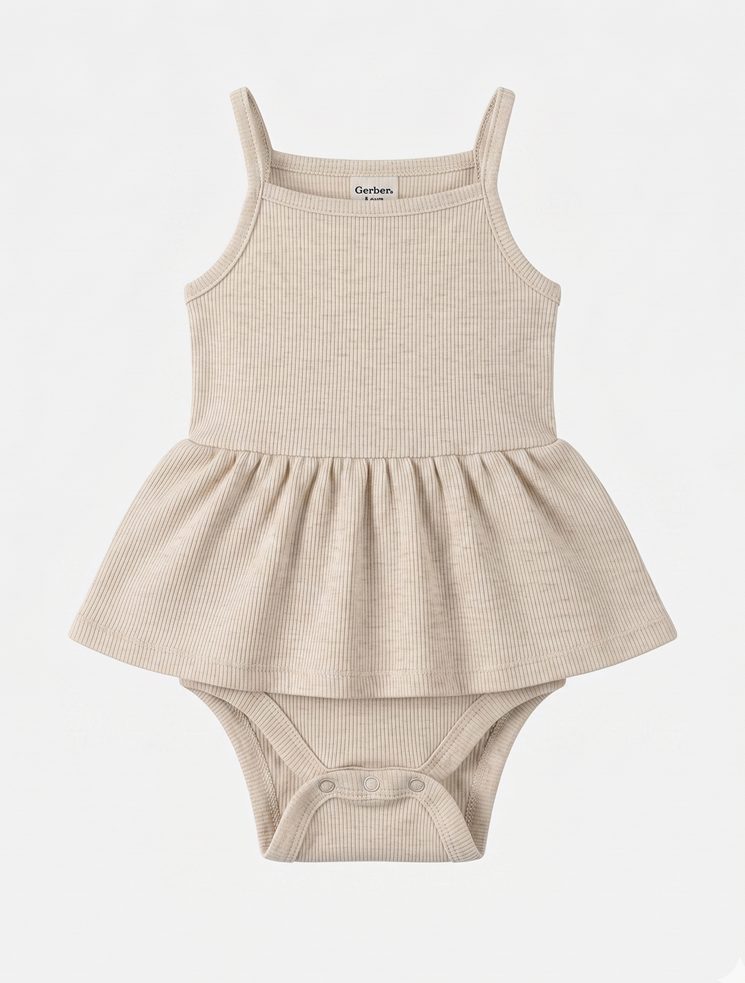 BEIGE POINTELLE SUNSUIT