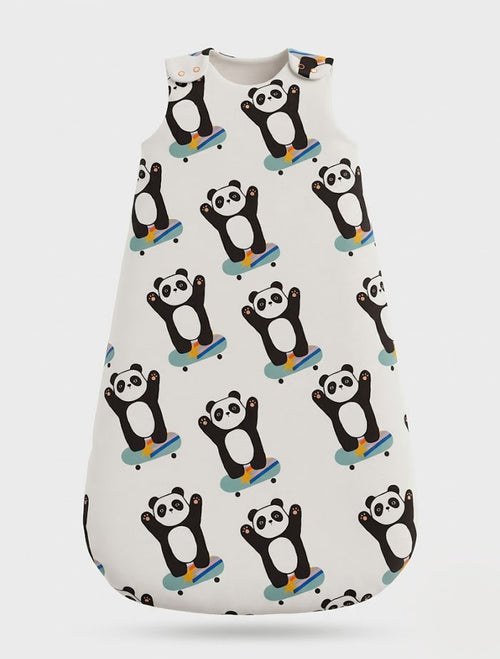 Beige little panda sleeping bag
