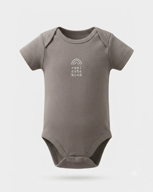 Dark grey cool print onesie
