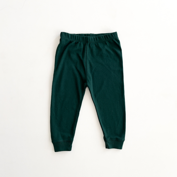 DARK GREEN COTTON PANTS