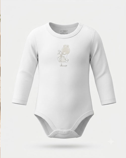 White chicco bunny onesie