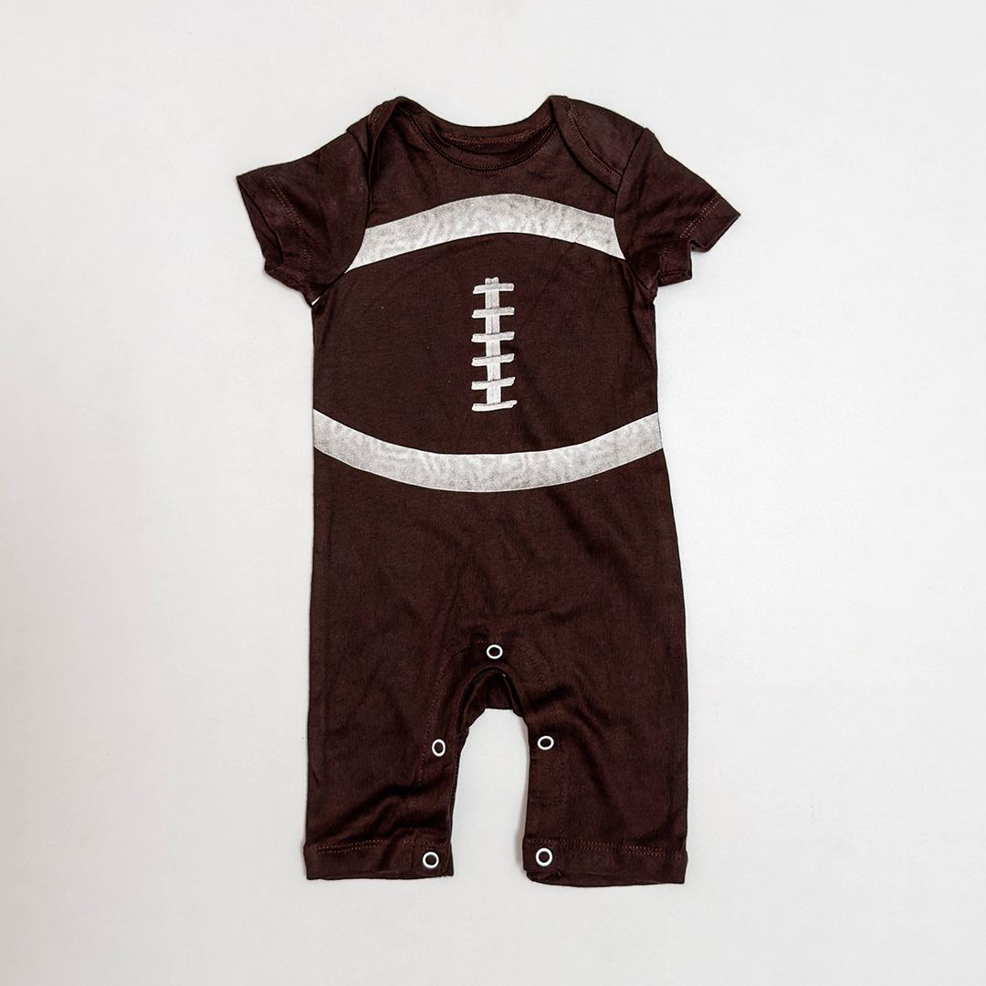 BROWN PRINTED ROMPER