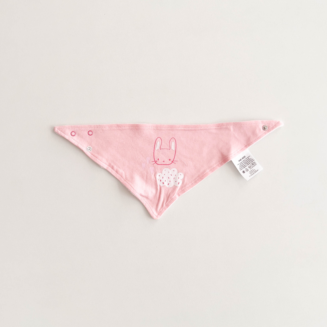 BABY PINK PRINTED BIBS