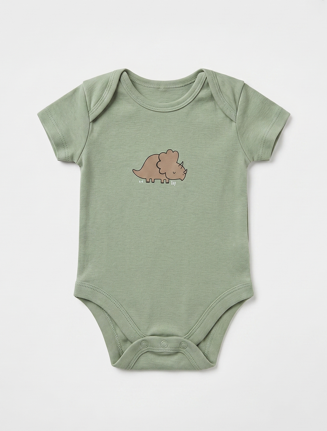 GREEN PRINTED ONESIE