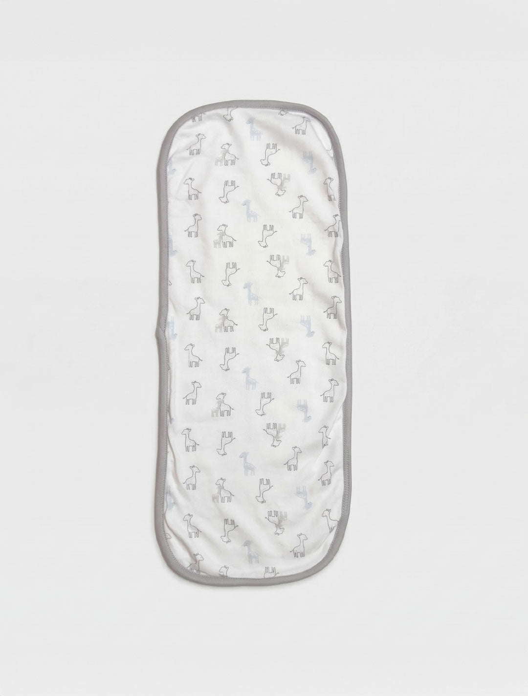 WHITE PRINTED BURP CLOTH