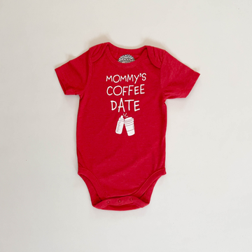 RED PRINTED ONESIE