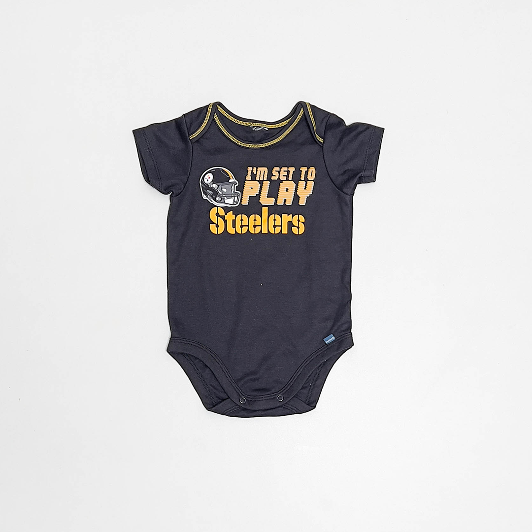 BLACK  PRINTED ONESIE
