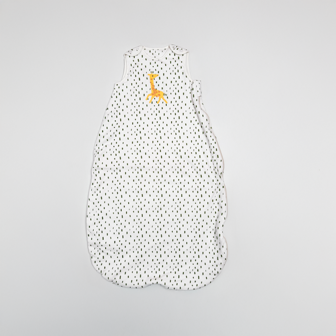 GREEN PATTERNED GIRAFFE SLEEPING BAG