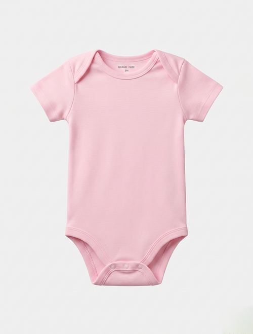 BABY PINK PLAIN ONESIE