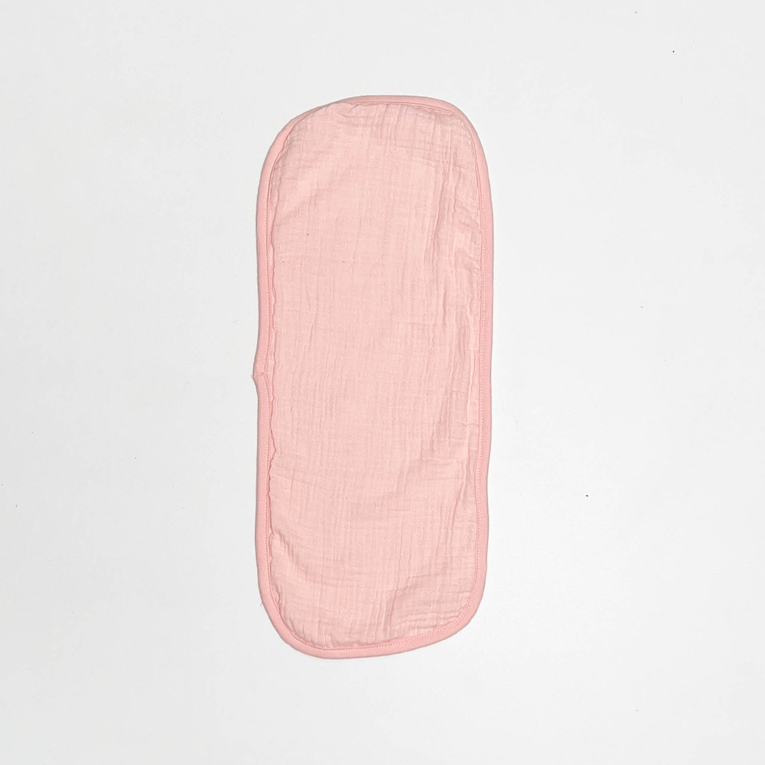 PINK PEACH MUSLIN BURP CLOTH