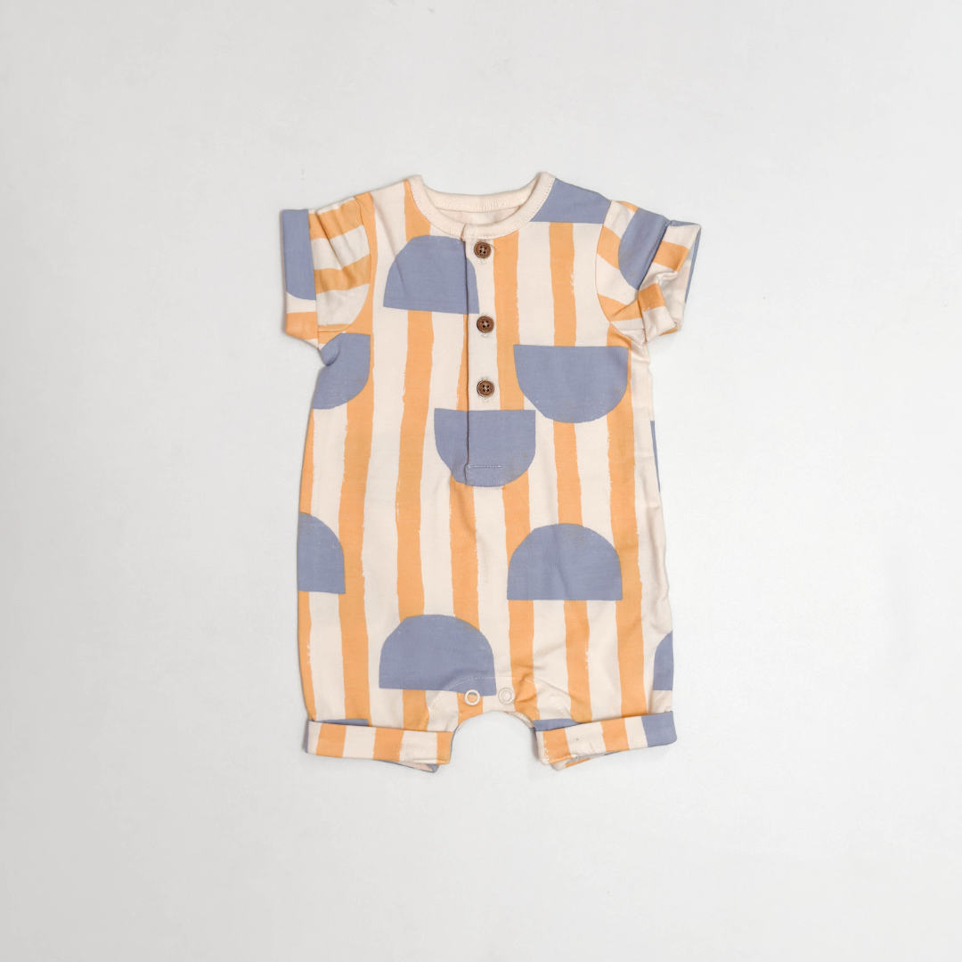 ORANGE PATTERNED JUMPSUIT