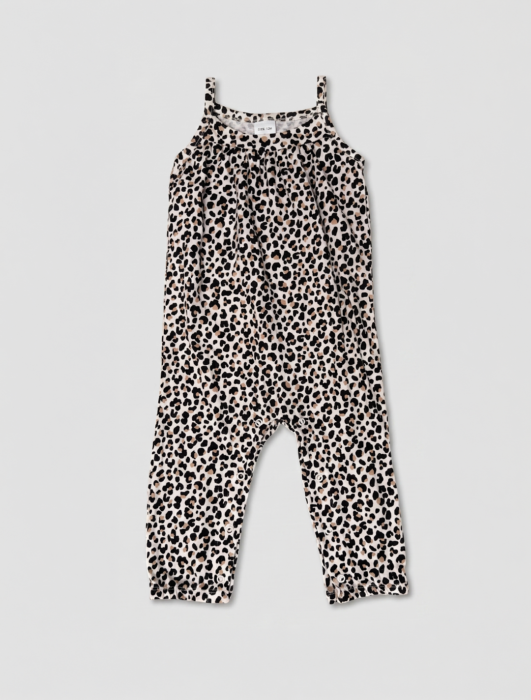 LEOPARD PRINT COTTON ROMPER