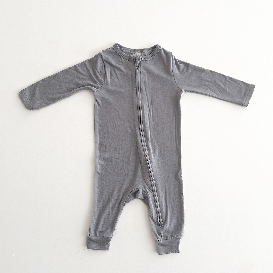 LIGHT GREY PLAIN ROMPER