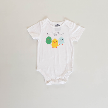 WHITE PRINTED ONESIE