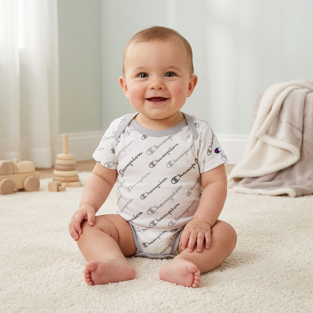 WHITE PRINTED ONESIE