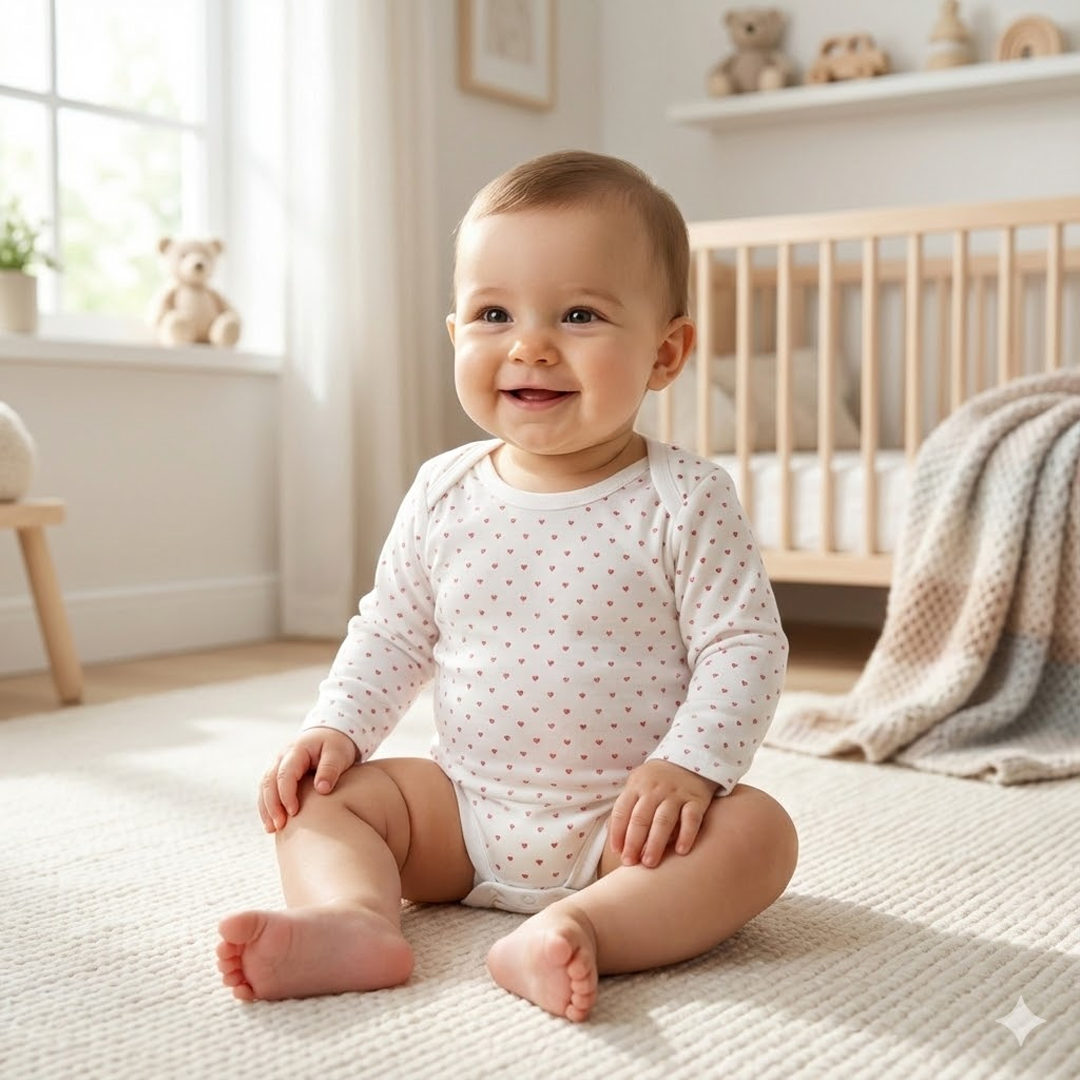 WHITE LOVE PRINTED ONESIE