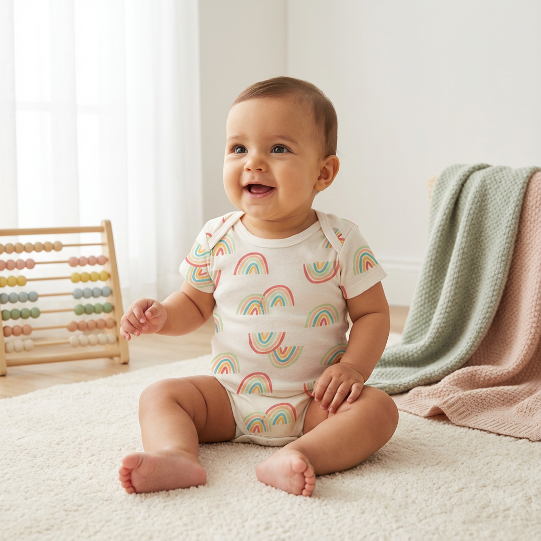 RAINBOW PRINTED ONESIE
