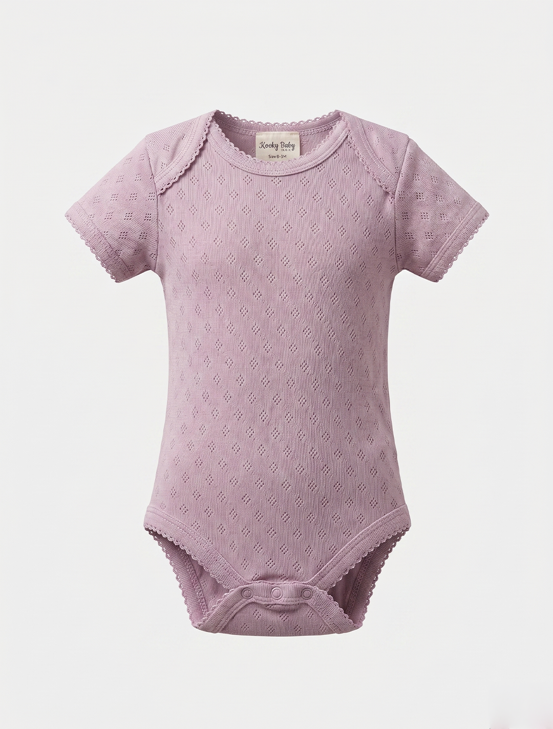 LAVENDER POINTELLE ONESIE