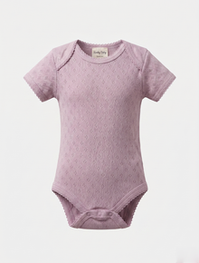LAVENDER POINTELLE ONESIE