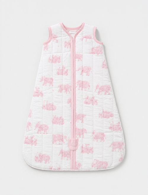 Baby Sleep Bag – Pink Elephants