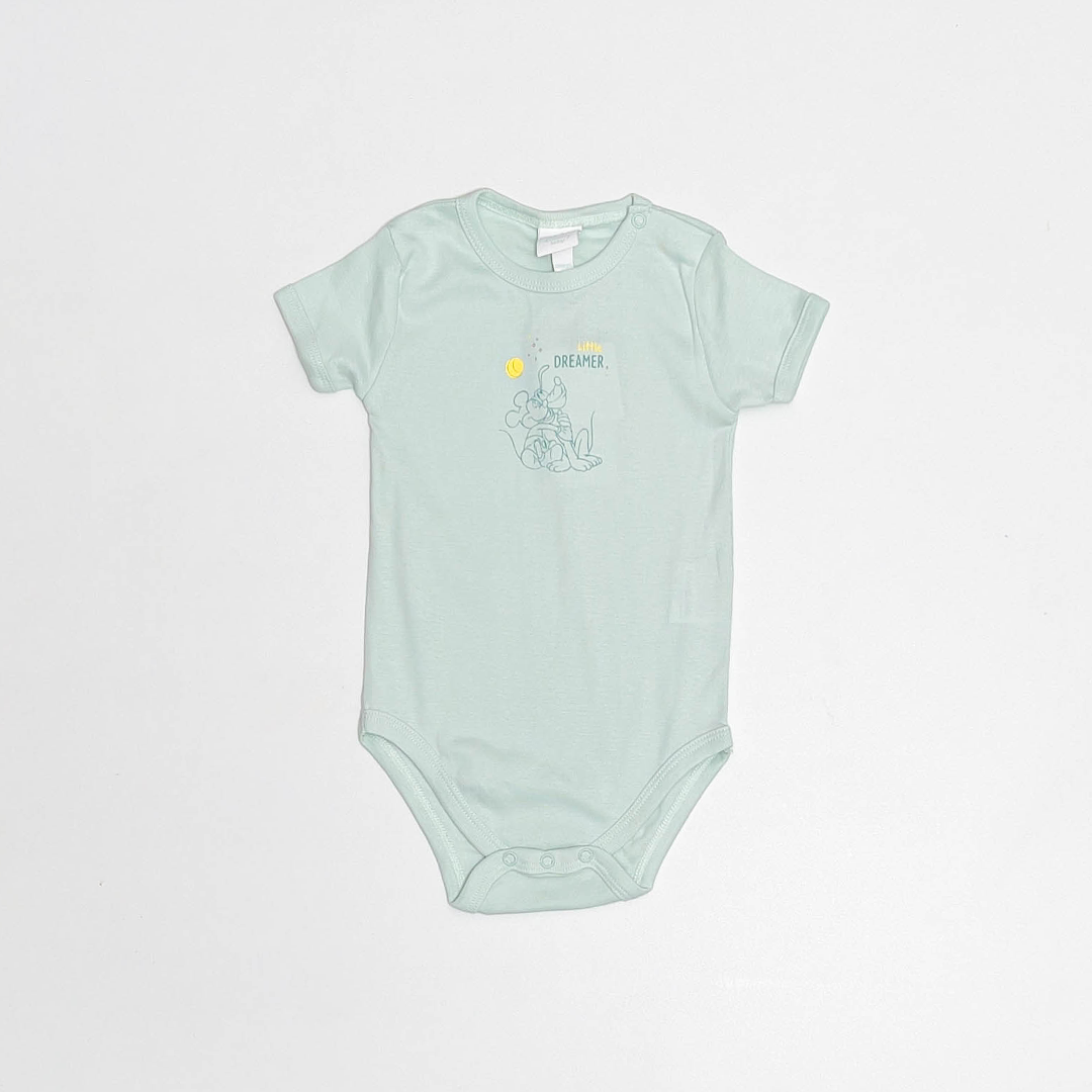 PASTEL GREEN PRINTED ONESIE
