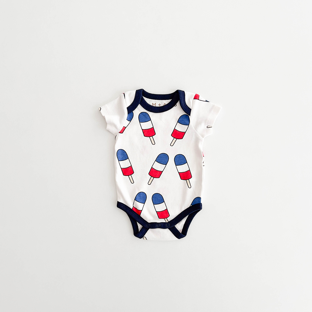 WHITE PRINTED ONESIE