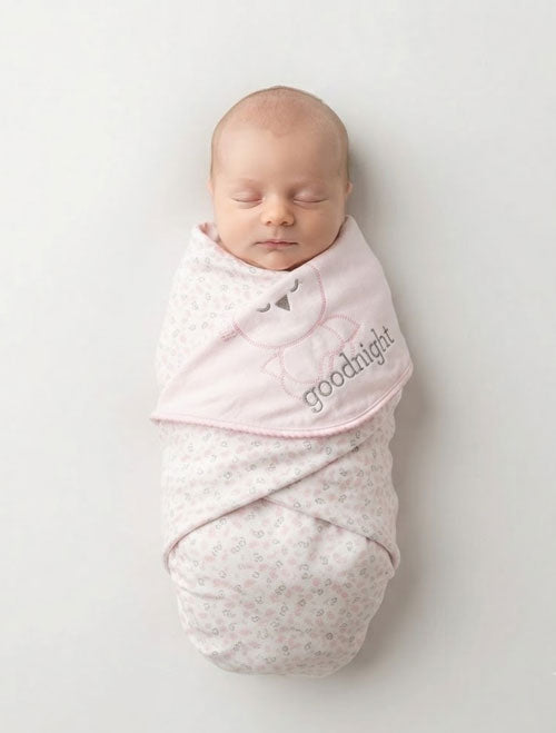 PINK SWADDLING BABY BLANKET