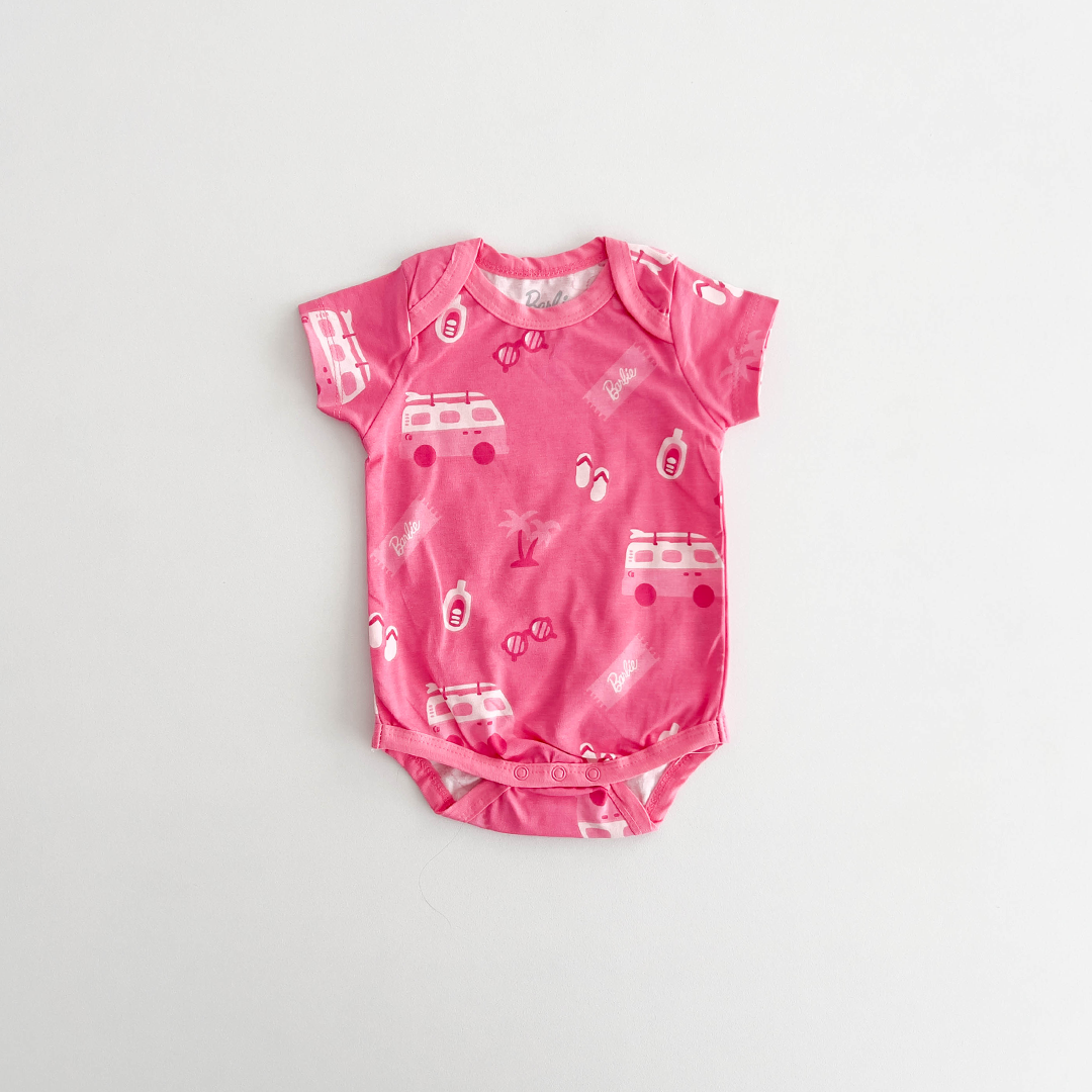 PINK BARBIE PRINTED ONESIE
