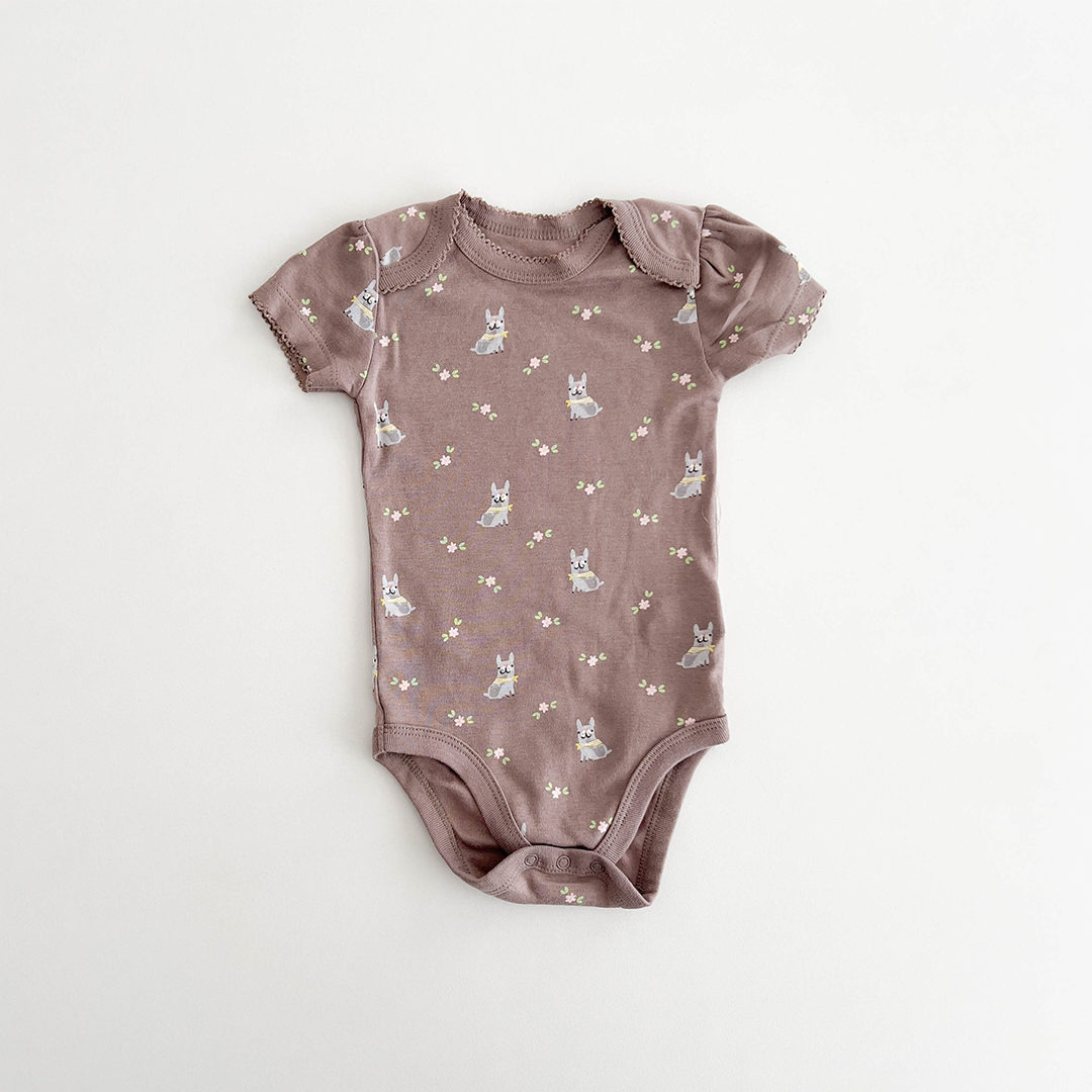 GREY PRINTED ONESIE