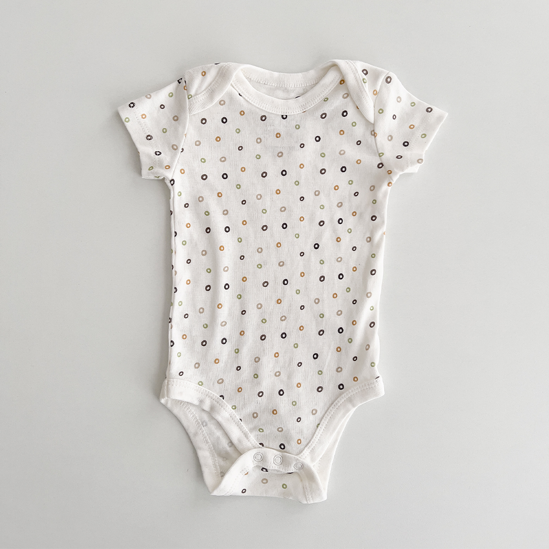 dot patterned onesie