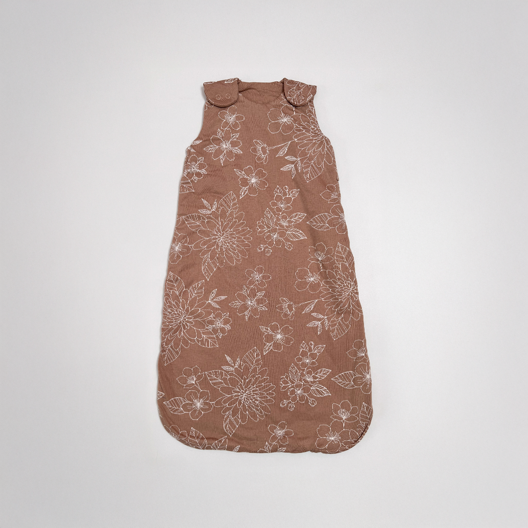 BROWN FLORAL SLEEPING BAG
