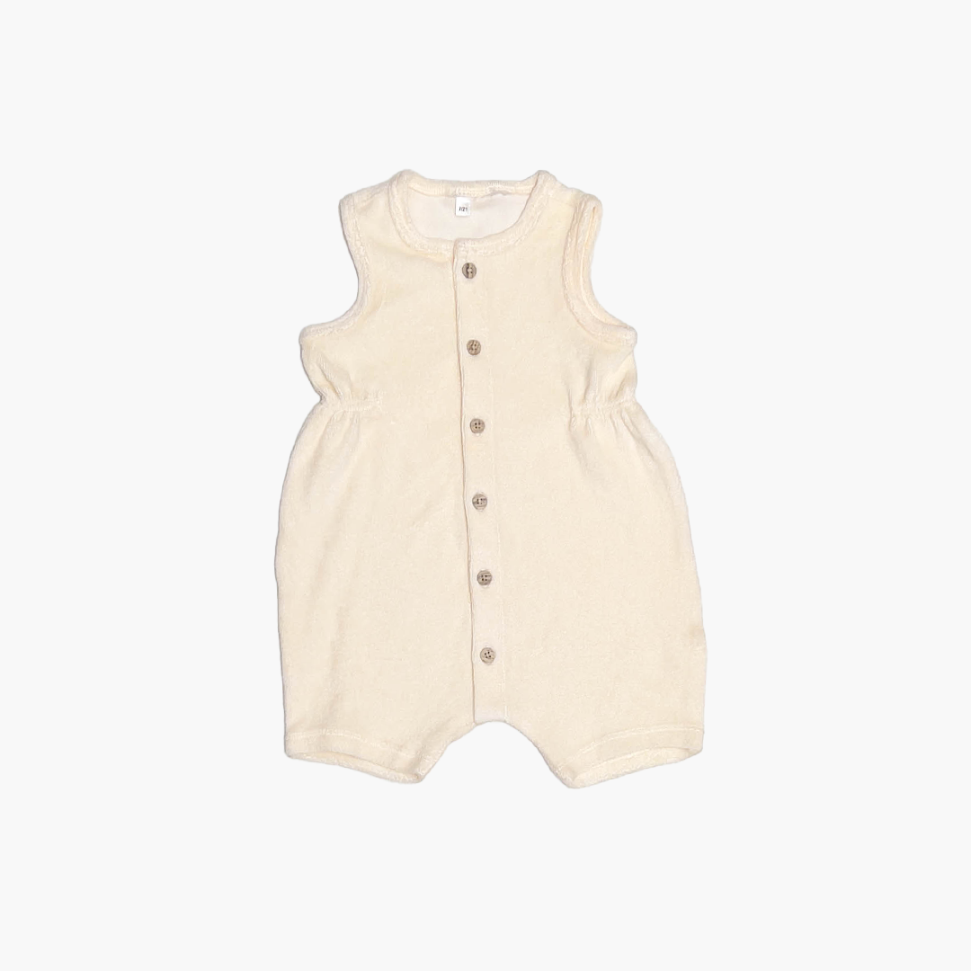 OFF WHITE VELVET JUMPSUIT