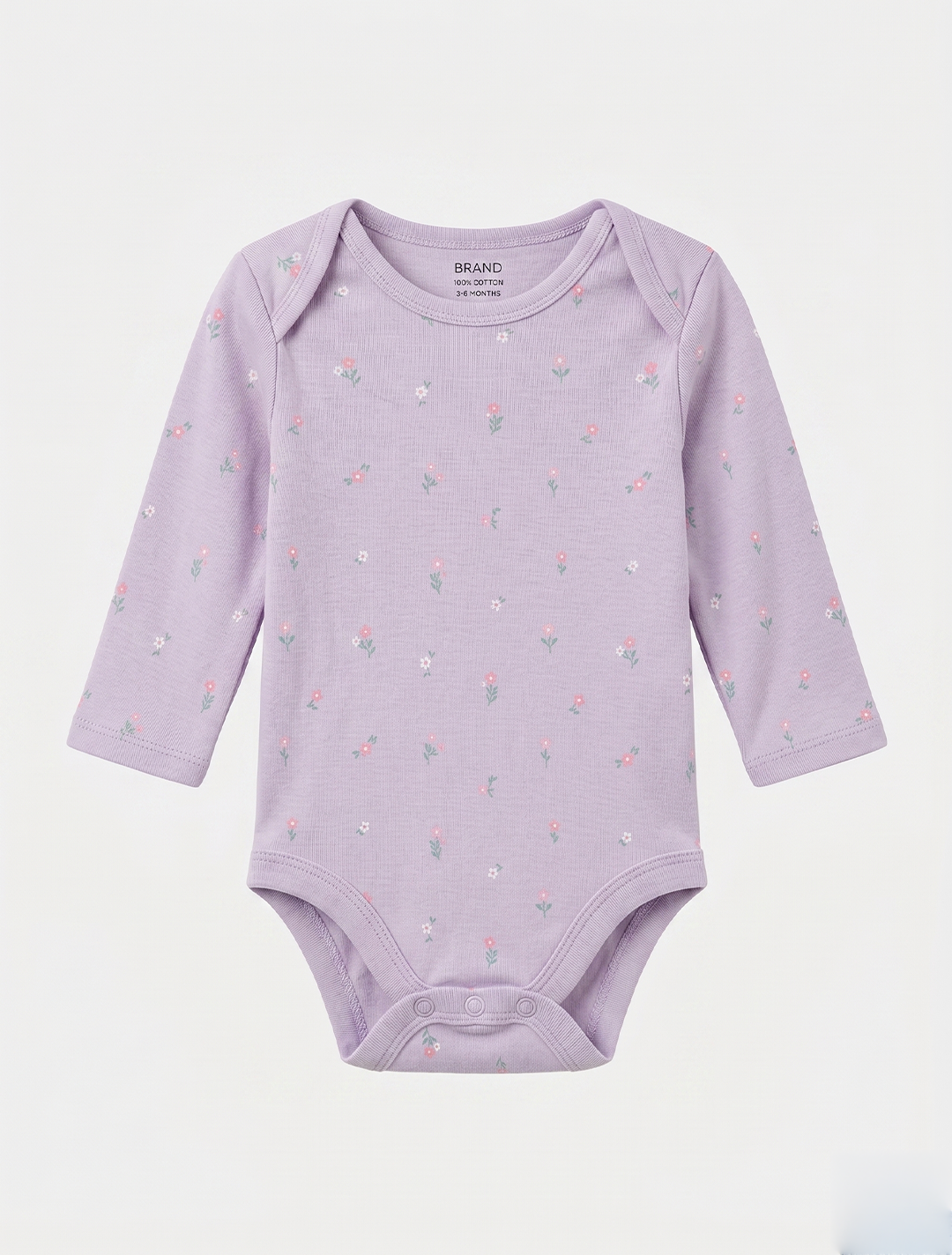 LAVENDER FLORAL PRINTED ONESIES