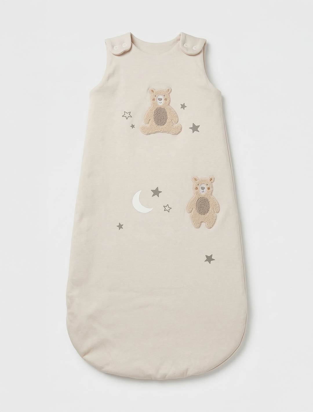 BEIGE BEAR PRINTED SLEEPING BAG