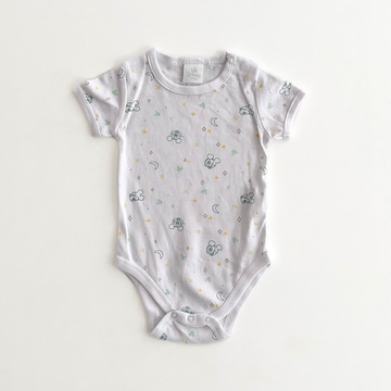 DISNEY BABY WHITE MICKEY PRINT ONESIE