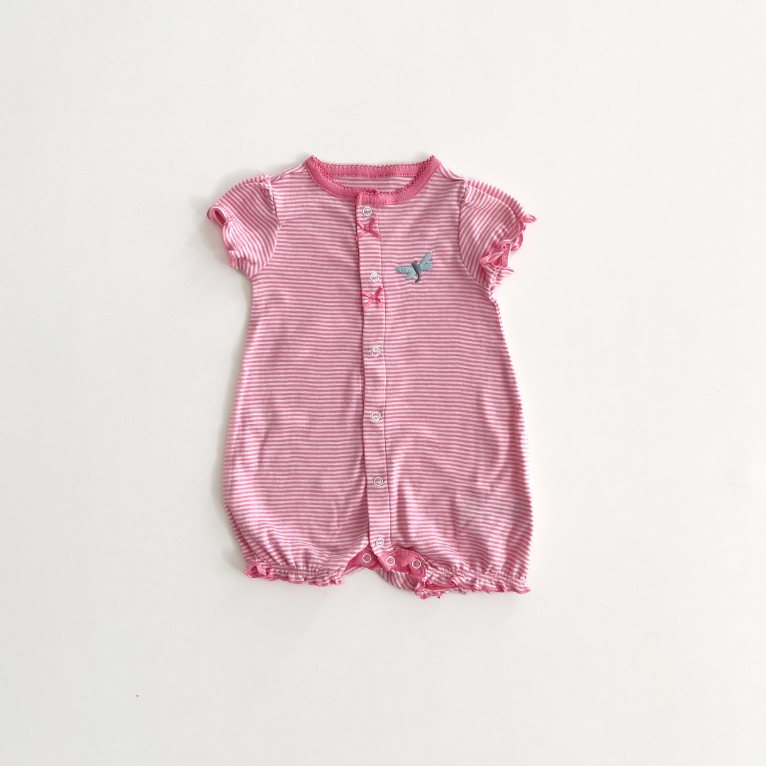 pink striped fancy jumpsuit