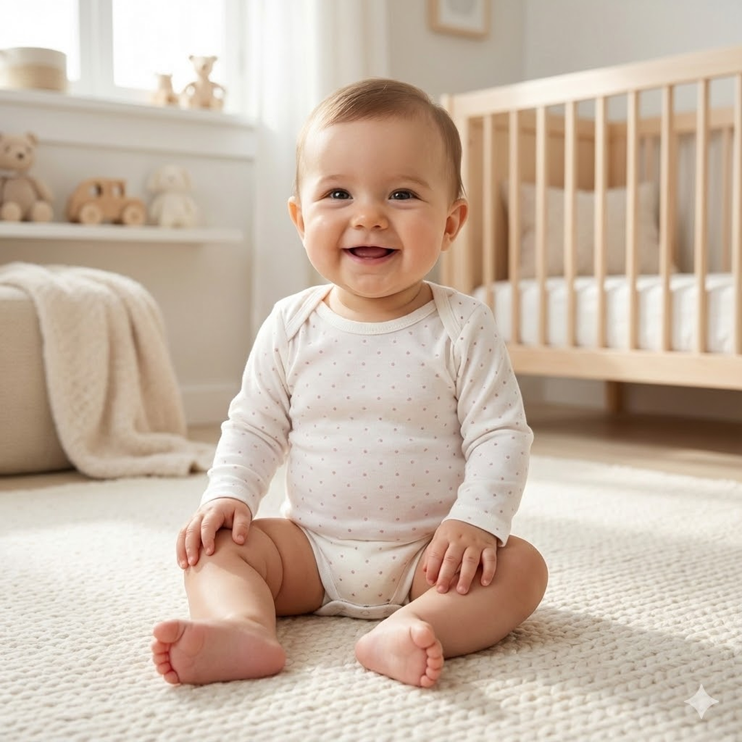 PINK POLKA DOTTED ONESIE