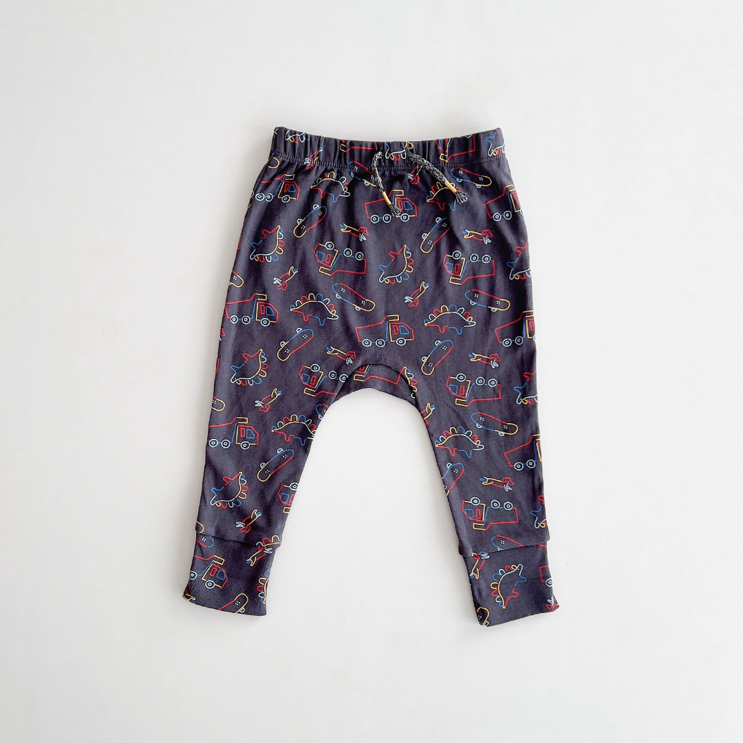 GREY BOYS PRINTED PANTS