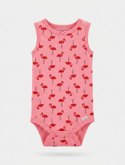 Red printed onesie