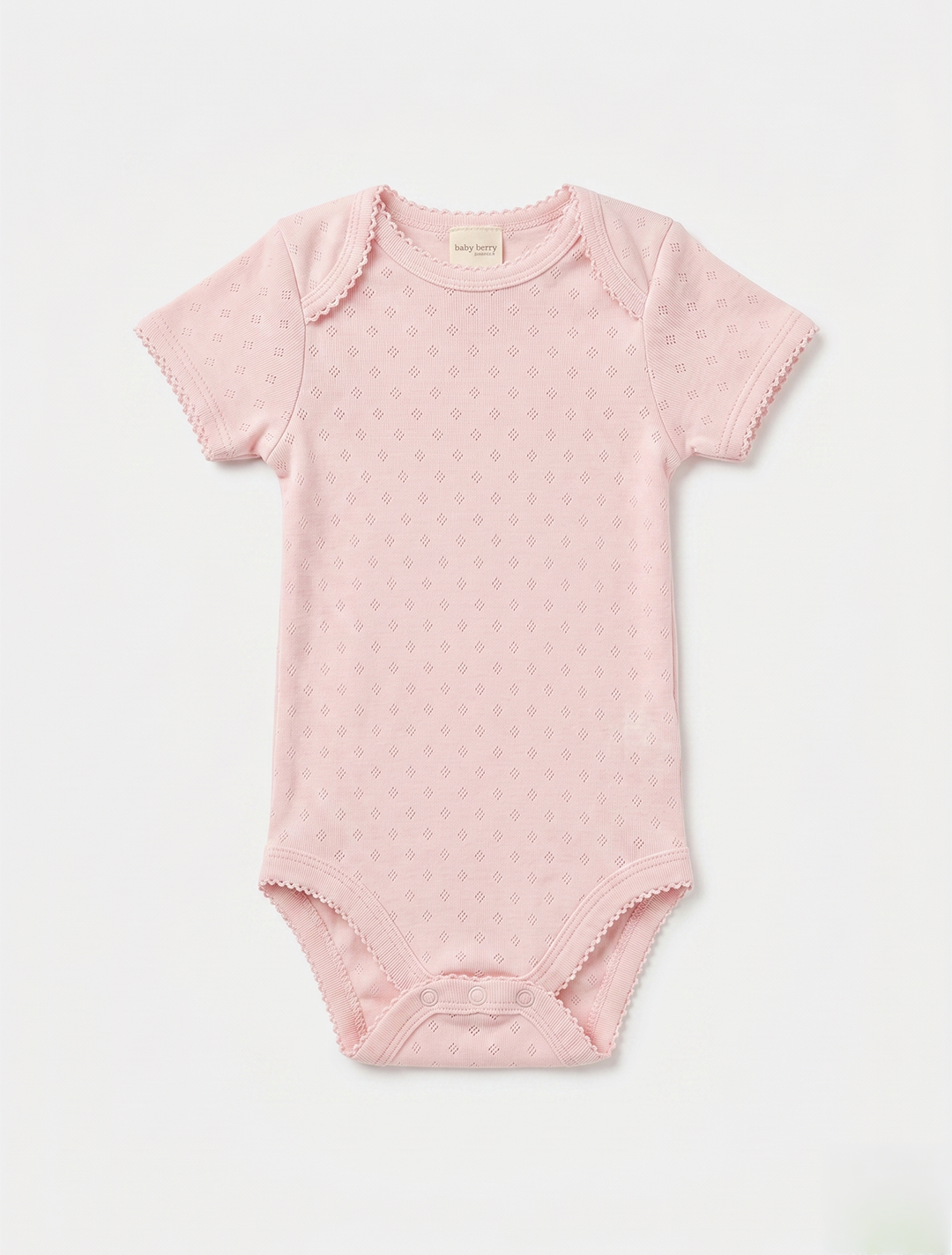 SOFT PINK POINTELLE ONESIE