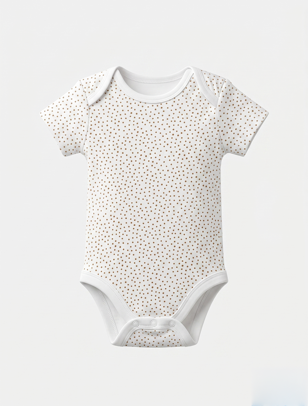 WHITE DOTTED ONESIE