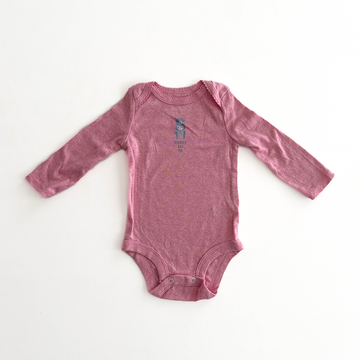 MOMMY AND ME PRINT PINK ONESIE