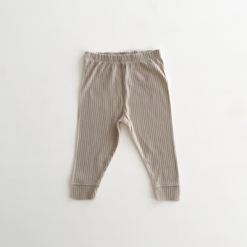 OFF WHITE RIBBED COTTON PANTS